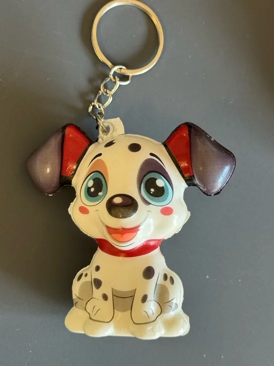 Brand New Cute Dalmatian Puppy Dog Squishy Keychain TikTok Viral