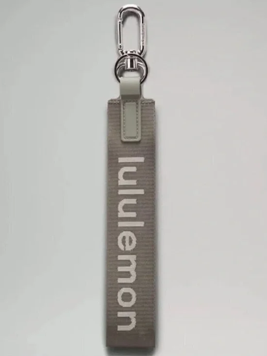 lululemon athletica Grey Sage and White Opal Neverlost Keychain