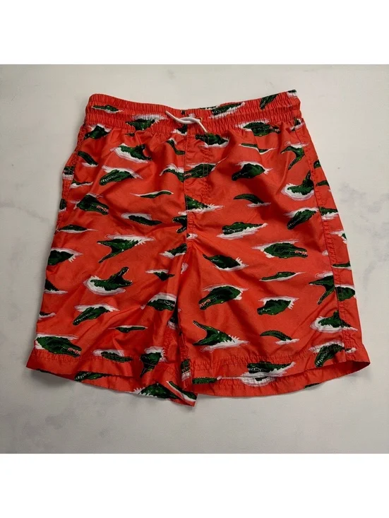Old Navy Swim Trunks Alligator Print Elastic Waist - Boys XL