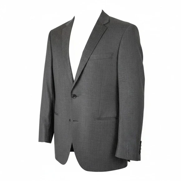 J.Crew Ludlow Suit Jacket Mens 42R Gray Tollegno 1900 Wool Blazer Italian Fabric