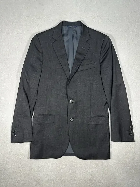 Brooks Brothers Navy Blue Wool Plaid Sports Coat, 36R Excellent Condition