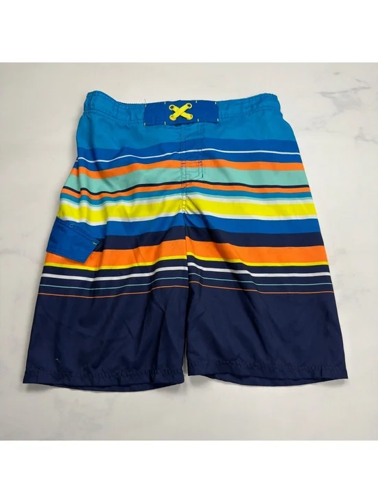Cat & Jack Swim Trunks Striped Pocket - XL Husky