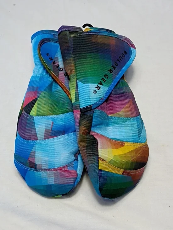 NWT Boulder Gear Toddler Boys Large Flurry Space Camp Mittens Winter