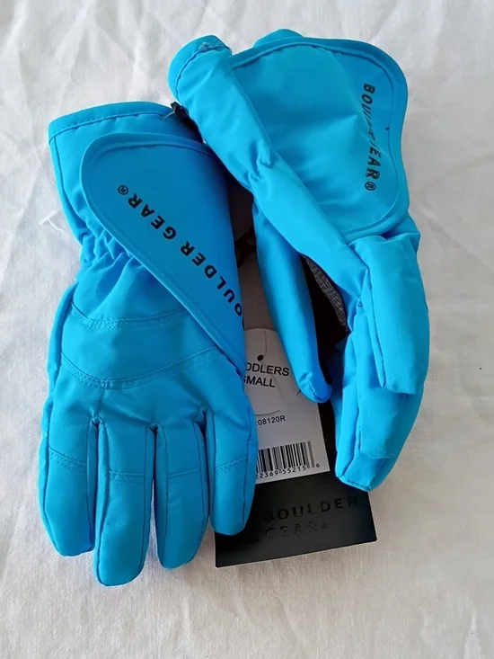 NWT Boulder Gear Toddlers Bright Blue Spring Break Winter Gloves Toddler Small