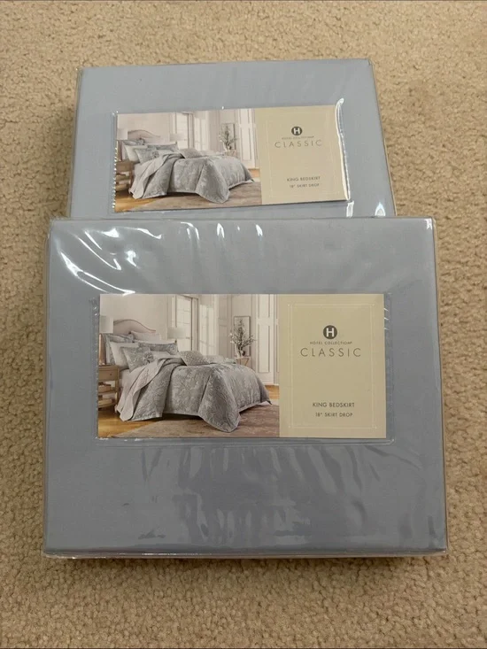 Hotel Collection King PEONY LANE Bedskirt 18’’ skirt drop