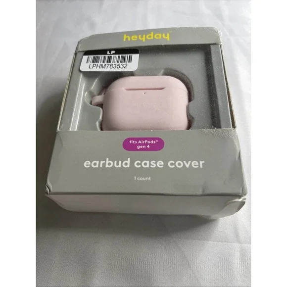 heyday Apple AirPods (4th generation) Silicone Case with Clip Pink