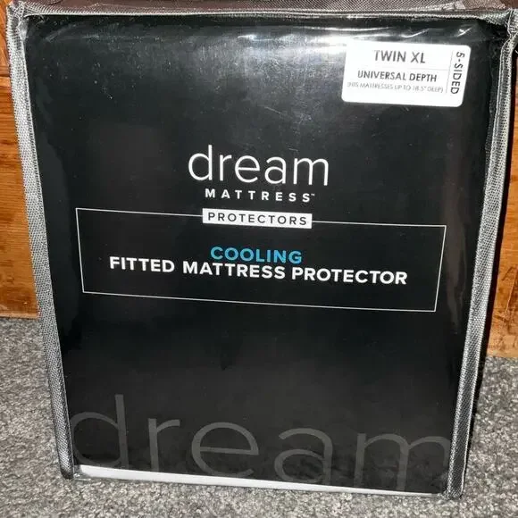 Dream Cooling Mattress Protector Twin XL Split King Waterproof Dorm Bed NIP