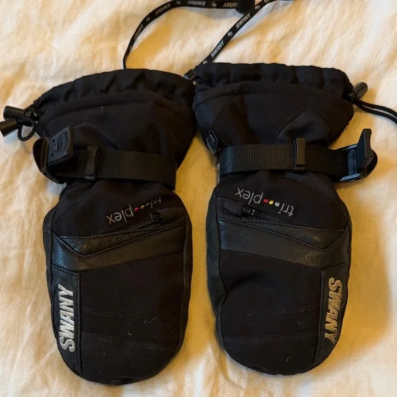 Swany Youth Triplex Leather Ski Mittens Size Medium 6–8