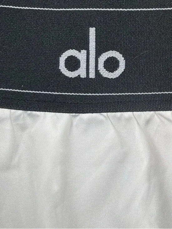 ALO Yoga White Flared Match Point Tennis Skirt