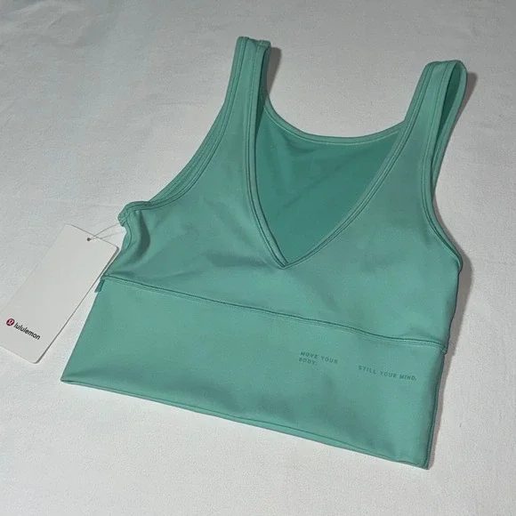Lululemon Power Pivot Everlux Tank Motif Wild Mint Green LW1DNIS Size 6‎ NWT