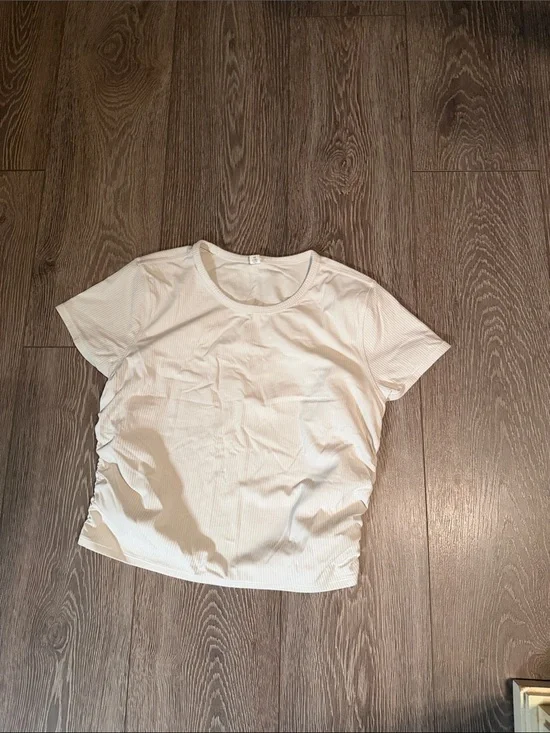 lululemon athletica Short Sleeve Ribbed Top - Off-White
