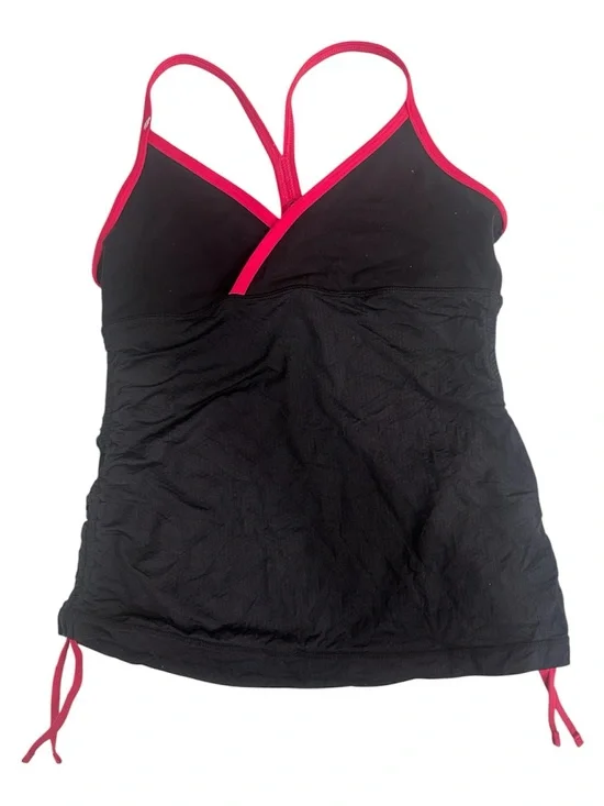 lululemon athletica Black Tank Top with Pink Trim