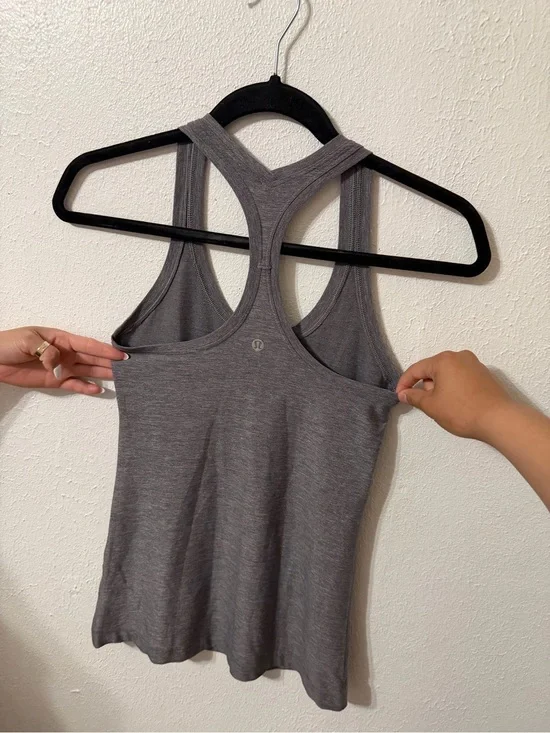 lululemon athletica Gray Racerback Yoga Tank