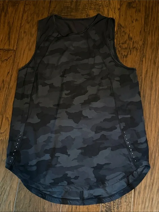 lululemon athletica Black Camo Racerback Tank