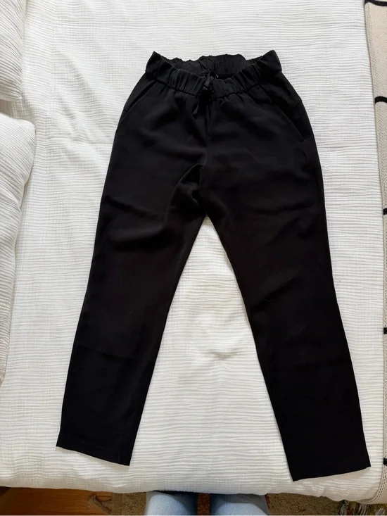 Lululemon athletica Black Straight Leg Travel Pants