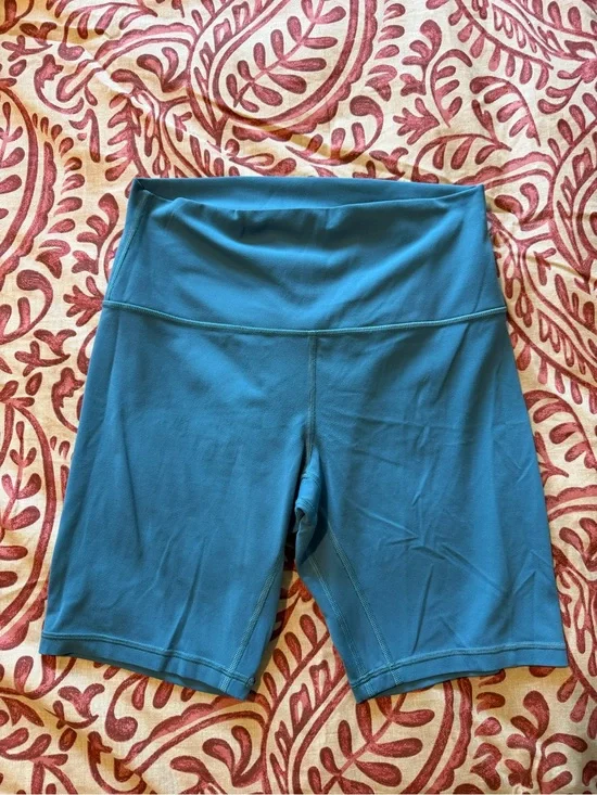 lululemon athletica Teal High-Rise Bike Shorts