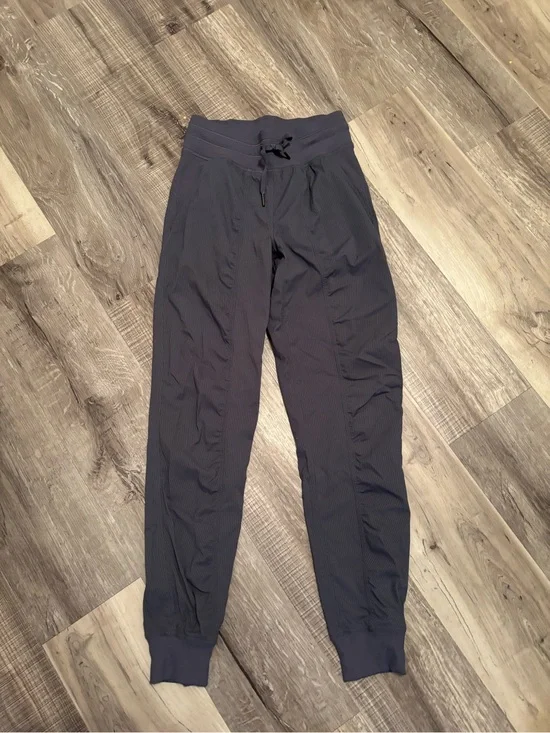 Lululemon Dance Studio Dark Gray Ribbed Jogger Pants