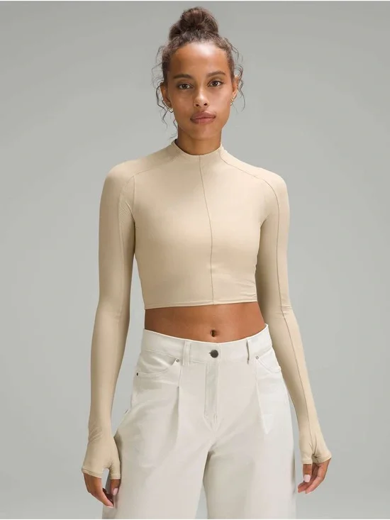 Lululemon Tight-Fit Long-Sleeve Shirt in Trench