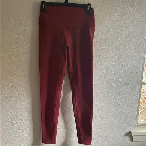 ALO Yoga Deep Burgundy High-Rise Leggings