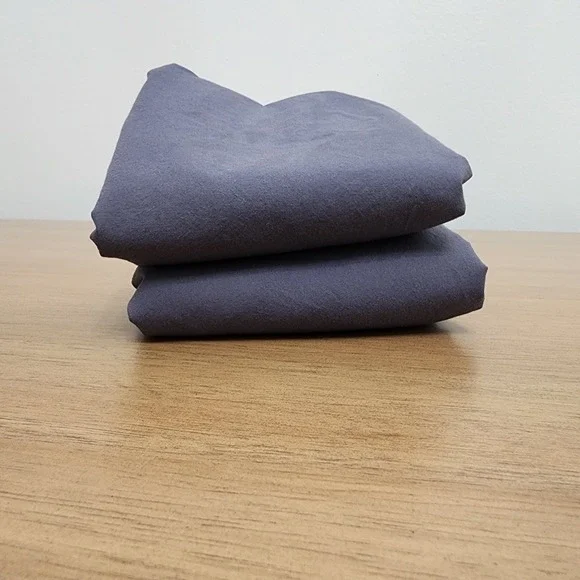 Brooklinen King Size Dark Gray Pair Of Pillowcases 100 % Cotton