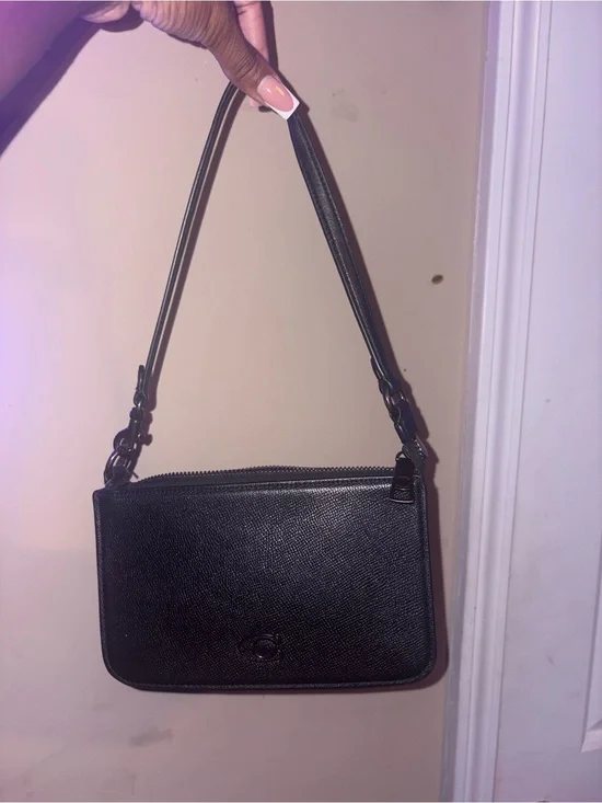 Coach Black Leather Shoulder Bag
