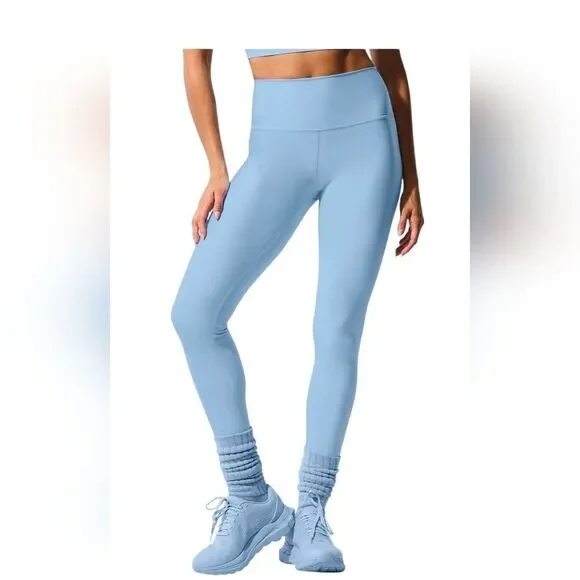 ALO Yoga Sky Blue High-Rise Leggings