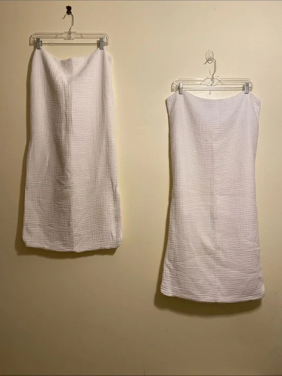 Parachute White Muslin Cotton 2 King Size Pillowcase.
