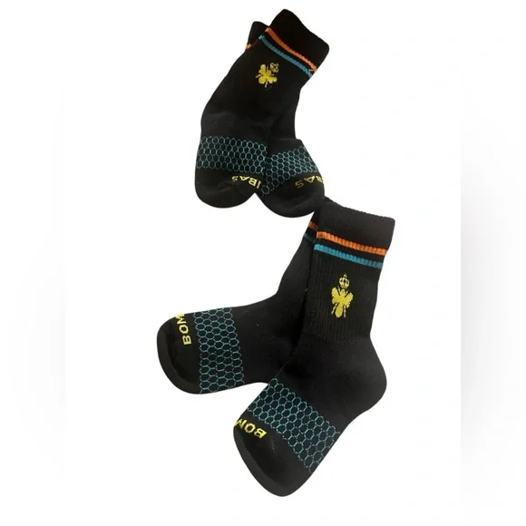 Bombas Honeycomb Arch Support‎ Crew Socks Size XS Bundle of 2 NEW