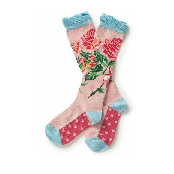 Matilda Jane‎ Girls Skip to My Lou Socks Size Small Pink New