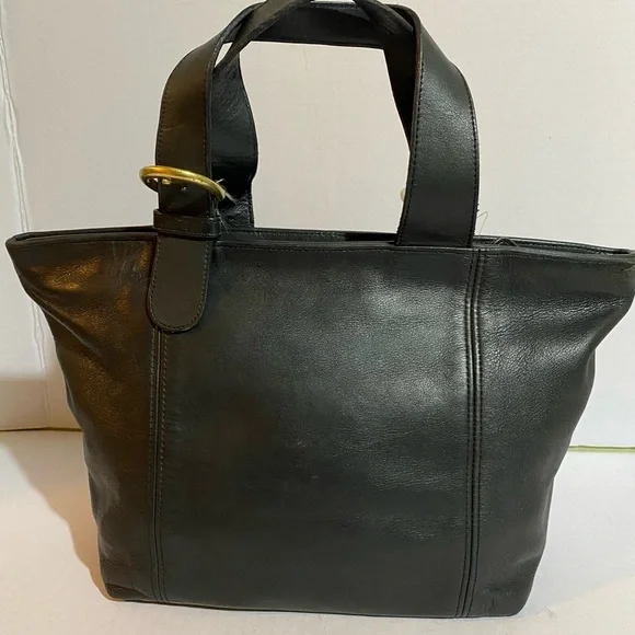COPY - Coach vintage black leather tote handbag