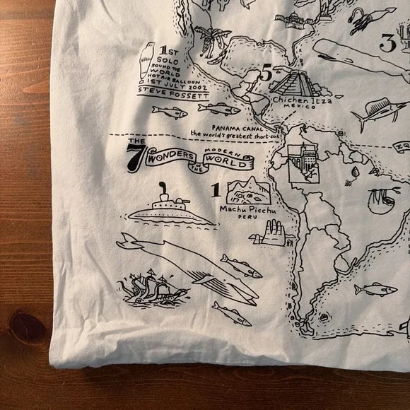 Eat Sleep Doodle World Map Coloring Pillowcase No Markers -Crafts-Kids