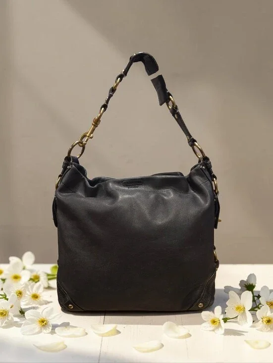 Coach Carly Leather Shoulder Bag