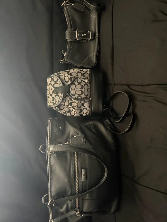 Coach Backpack, Crossbody & Handbag Trio bundle/lot