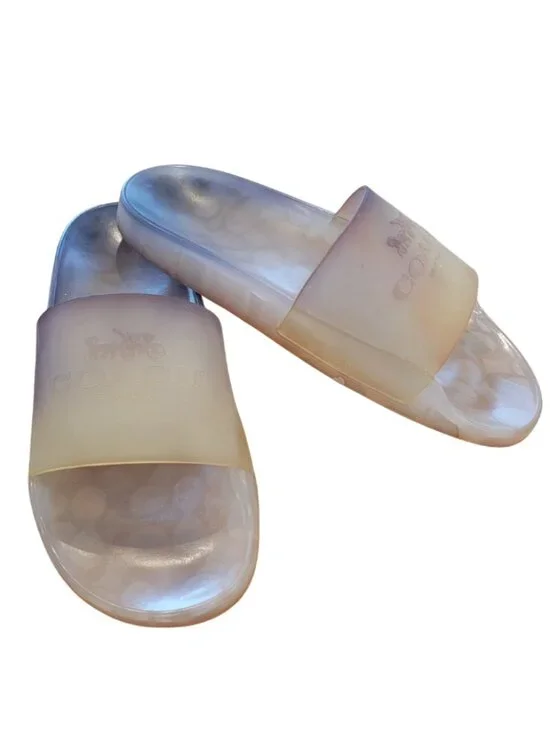 Coach Ulyssa Slide, soft Jelly Slide/Slip On Shoes