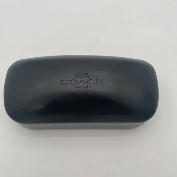 Coach Luxottica Black‎ Hard Eyeglass Case With Cleaning Cloth