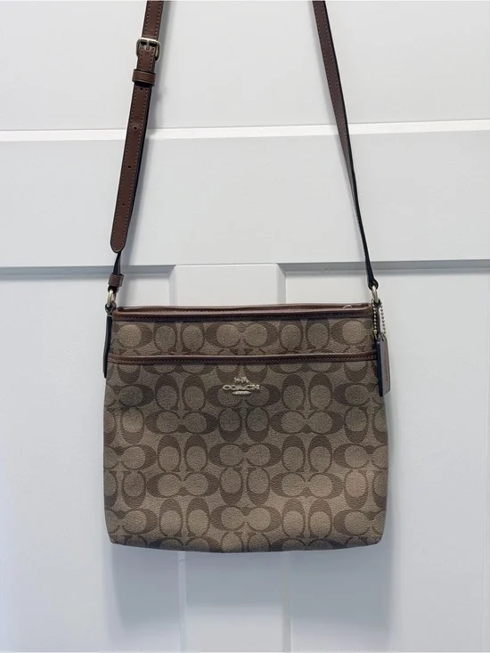 Coach Signature File Crossbody Bag. One of Coach's most popular daily silhouette