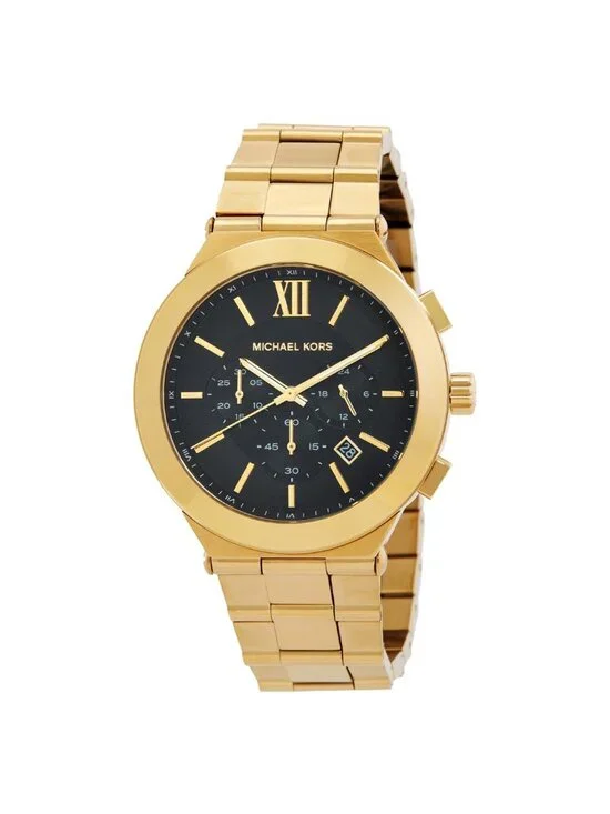 NWT Michael Kors Oversized Billie Chronograph Black Dial Men's Watch