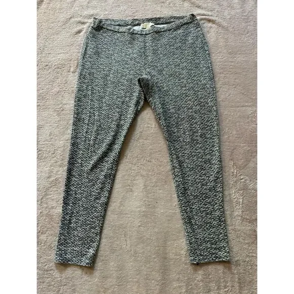 Michael Kors Women's Black White‎ Pull On Pants Size X-Large