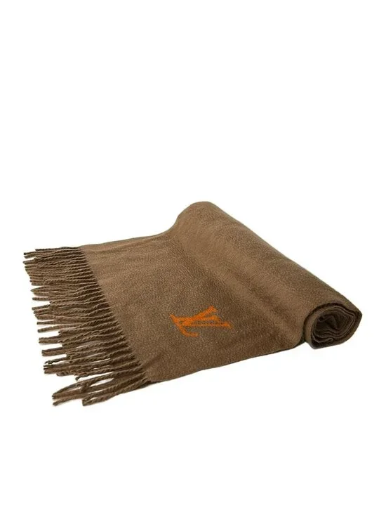 Louis Vuitton Scarf Light Brown Cashmere