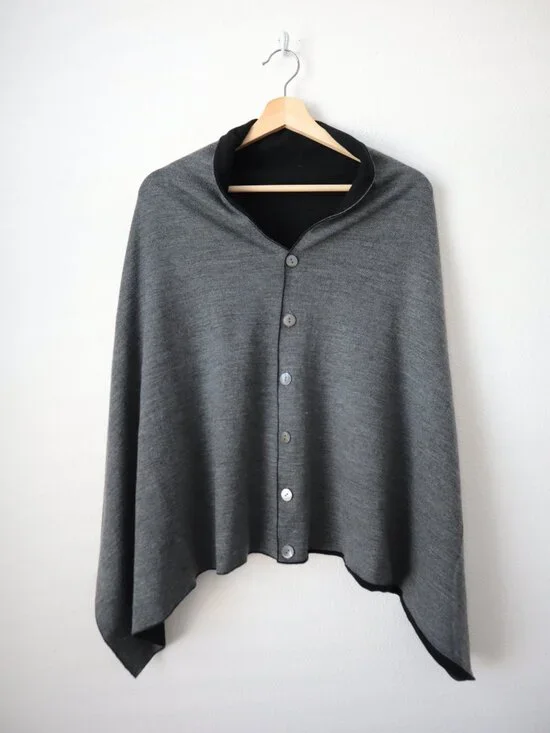 Orvis Reversible Wool Wrap Cape Scarf