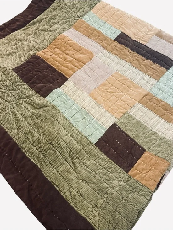 Vintage Woolrich block patchwork twin/double