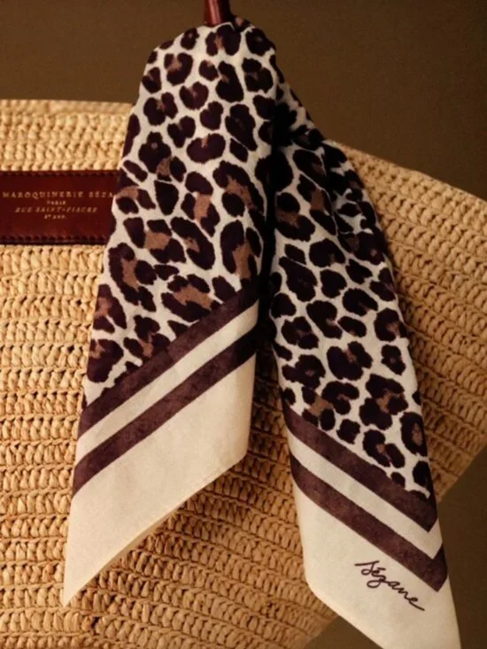 Sézane Léopard Foulard