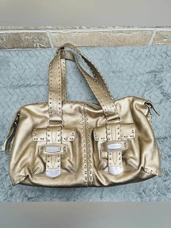 Michael Kors Golden Metallic Leather bag