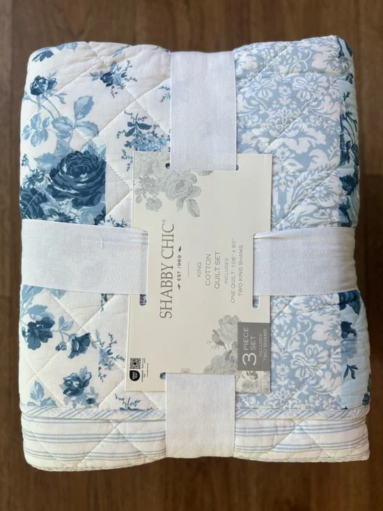 🎉LAST PIECE🎉Shabby Chic Cotton Quilt Set