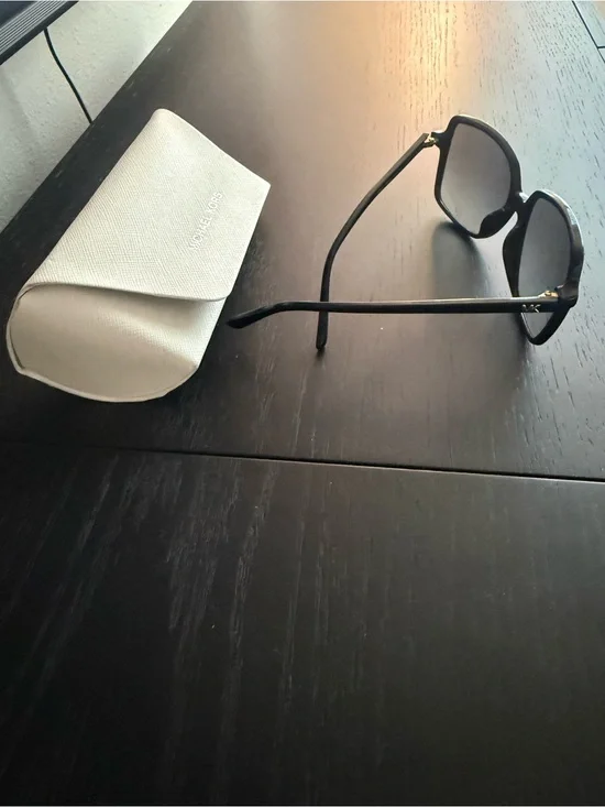 Michael Kors Black Sunglasses with White Case