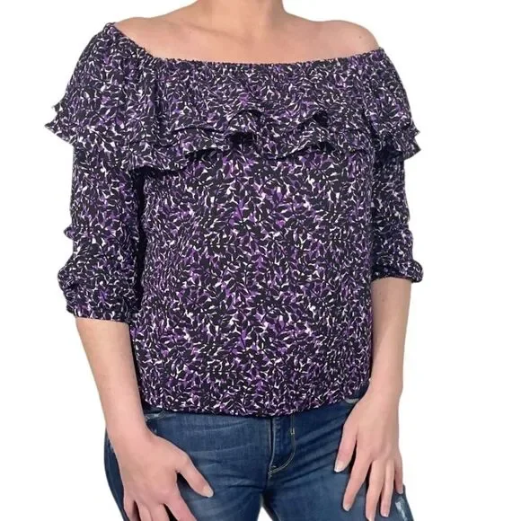 MICHAEL Michael Kors Purple Off The Shoulder