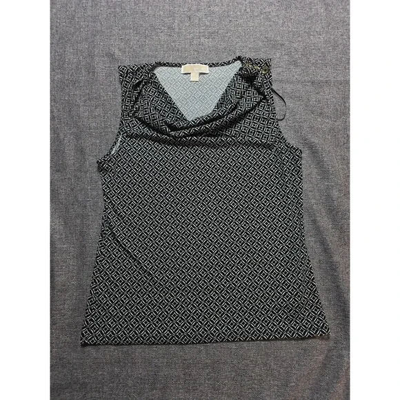 Michael Kors Womens Medium Tank Top Geometric Shapes MK