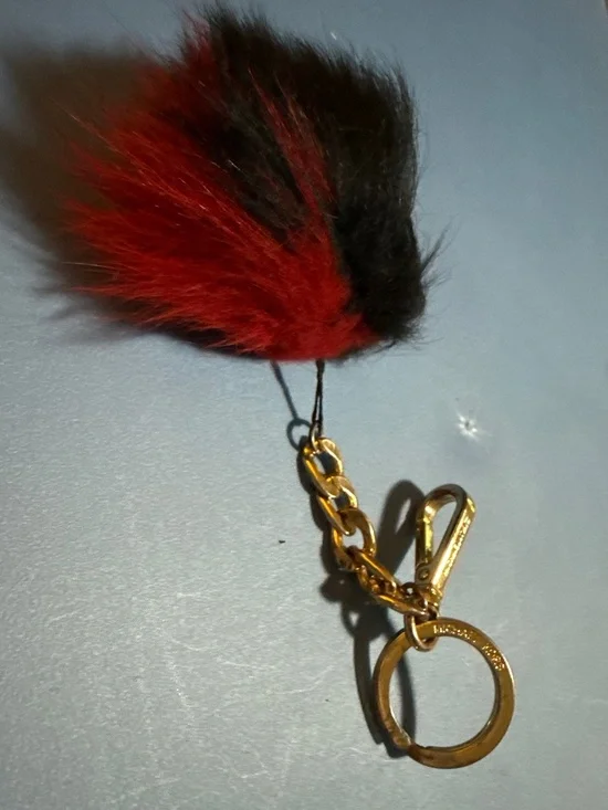 Michael Kors key chain pompom