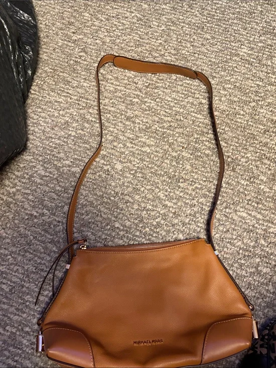 Michael Kors Cognac Leather Crossbody Bag