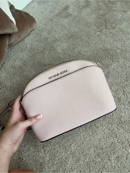 MICHAEL KORS Blush Dome Crossbody with Gold Hardware